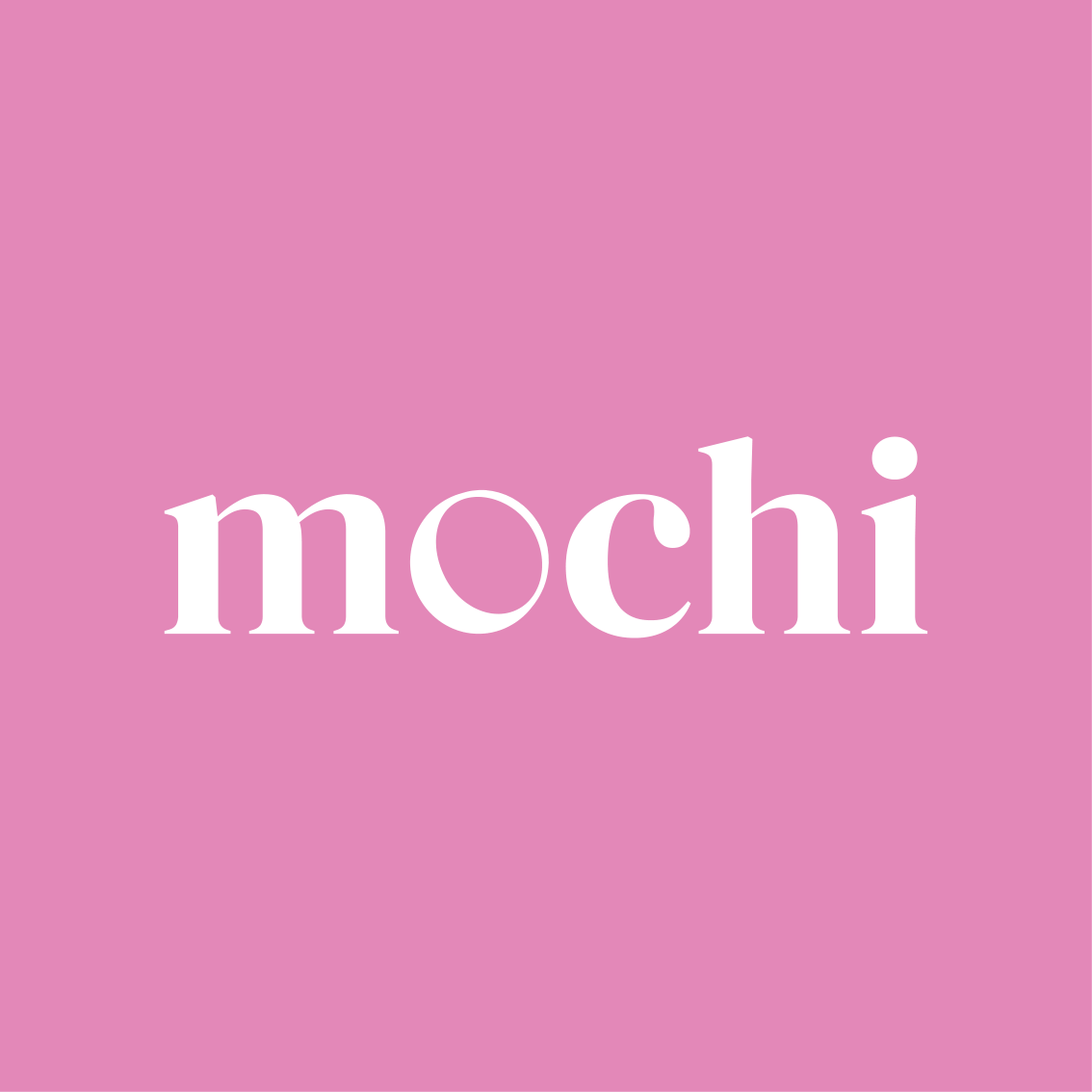 Mochi   לוגו מיתוג ורוד